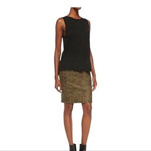 Current Elliott The‎ SoHo Zip Stiletto Pencil Skirt Size 28